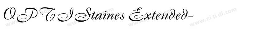 OPTIStaines Extended字体转换